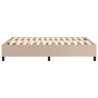 Cappuccino synthetic leather bed frame 140x200 cm by vidaXL, Beds and slatted bases - Ref: Foro24-3121052, Price: 137,42 €, D...