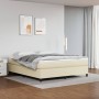 Cream synthetic leather bed frame 180x200 cm by vidaXL, Beds and slatted bases - Ref: Foro24-3121061, Price: 148,09 €, Discou...