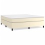 Cream synthetic leather bed frame 180x200 cm by vidaXL, Beds and slatted bases - Ref: Foro24-3121061, Price: 148,09 €, Discou...