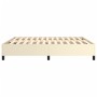 Cream synthetic leather bed frame 180x200 cm by vidaXL, Beds and slatted bases - Ref: Foro24-3121061, Price: 148,09 €, Discou...