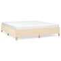 Estructura de cama de tela color crema 160x200 cm de vidaXL, Camas y somieres - Ref: Foro24-347178, Precio: 157,99 €, Descuen...