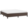 Estructura de cama de cuero sintético marrón 180x200 cm de vidaXL, Camas y somieres - Ref: Foro24-347266, Precio: 155,22 €, D...