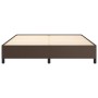 Estructura de cama de cuero sintético marrón 180x200 cm de vidaXL, Camas y somieres - Ref: Foro24-347266, Precio: 154,99 €, D...