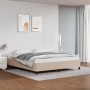 Estructura de cama de cuero sintético capuchino 180x200 cm de vidaXL, Camas y somieres - Ref: Foro24-347268, Precio: 162,25 €...