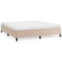 Estructura de cama de cuero sintético capuchino 180x200 cm de vidaXL, Camas y somieres - Ref: Foro24-347268, Precio: 162,25 €...