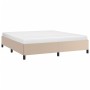 Estructura de cama de cuero sintético capuchino 180x200 cm de vidaXL, Camas y somieres - Ref: Foro24-347268, Precio: 162,25 €...