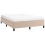 Estructura de cama cuero sintético color capuchino 140x190 cm de vidaXL, Camas y somieres - Ref: Foro24-347250, Precio: 147,5...