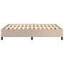 Estructura de cama cuero sintético color capuchino 140x190 cm de vidaXL, Camas y somieres - Ref: Foro24-347250, Precio: 147,5...