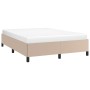 Estructura de cama de cuero sintético capuchino 140x200 cm de vidaXL, Camas y somieres - Ref: Foro24-347256, Precio: 137,42 €...