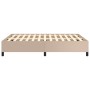 Estructura de cama de cuero sintético capuchino 140x200 cm de vidaXL, Camas y somieres - Ref: Foro24-347256, Precio: 137,42 €...