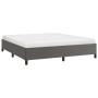 Estructura de cama de cuero sintético gris 160x200 cm de vidaXL, Camas y somieres - Ref: Foro24-347261, Precio: 139,05 €, Des...