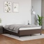 Brown synthetic leather bed frame 140x190 cm by vidaXL, Beds and slatted bases - Ref: Foro24-347248, Price: 125,99 €, Discoun...