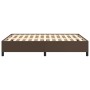 Brown synthetic leather bed frame 140x190 cm by vidaXL, Beds and slatted bases - Ref: Foro24-347248, Price: 125,99 €, Discoun...