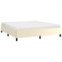 Estructura de cama de cuero sintético crema 180x200 cm de vidaXL, Camas y somieres - Ref: Foro24-347265, Precio: 148,09 €, De...