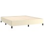 Estructura de cama de cuero sintético crema 180x200 cm de vidaXL, Camas y somieres - Ref: Foro24-347265, Precio: 148,09 €, De...