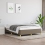 Taupe gray fabric bed frame 140x190 cm by vidaXL, Beds and slatted bases - Ref: Foro24-347161, Price: 147,99 €, Discount: %