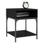 Black engineered wood nightstand 40x41x50 cm by vidaXL, Nightstands - Ref: Foro24-825873, Price: 31,99 €, Discount: %