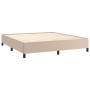 Cappuccino synthetic leather bed frame 160x200 cm by vidaXL, Beds and slatted bases - Ref: Foro24-347262, Price: 154,28 €, Di...