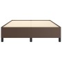 Estructura de cama de cuero sintético marrón 140x200 cm de vidaXL, Camas y somieres - Ref: Foro24-347254, Precio: 117,99 €, D...