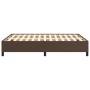 Brown synthetic leather bed frame 140x200 cm by vidaXL, Beds and slatted bases - Ref: Foro24-347254, Price: 117,08 €, Discoun...