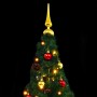 Künstlicher Weihnachtsbaum mit Kugeln und LED-Lichtern 150 cm grün von vidaXL, Weihnachtsbäume - Ref: Foro24-321499, Preis: 5...