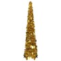 Árbol de Navidad artificial emergente dorado PET 120 cm de vidaXL, Arboles de navidad - Ref: Foro24-320982, Precio: 28,68 €, ...