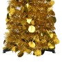 Árbol de Navidad artificial emergente dorado PET 120 cm de vidaXL, Arboles de navidad - Ref: Foro24-320982, Precio: 28,68 €, ...