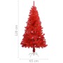 Artificial Christmas tree with red PVC stand 120 cm by vidaXL, Christmas trees - Ref: Foro24-329183, Price: 25,86 €, Discount: %