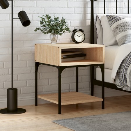 Engineered wood nightstand in Sonoma oak, 40x41x50 cm by vidaXL, Nightstands - Ref: Foro24-825875, Price: 34,99 €, Discount: %