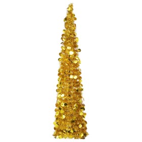 Artificial pop-up Christmas tree in golden PET, 150 cm. by vidaXL, Christmas trees - Ref: Foro24-320983, Price: 24,99 €, Disc...