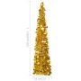 Árbol de Navidad artificial emergente PET dorado 150 cm de vidaXL, Arboles de navidad - Ref: Foro24-320983, Precio: 26,84 €, ...