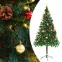 Künstlicher Weihnachtsbaum mit Kugeln und LED-Lichtern 180 cm grün von vidaXL, Weihnachtsbäume - Ref: Foro24-321500, Preis: 5...