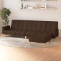 2-seater sofa bed with footrest in brown fabric by vidaXL, Sofas - Ref: Foro24-3080550, Price: 281,94 €, Discount: %