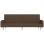 2-seater sofa bed with footrest in brown fabric by vidaXL, Sofas - Ref: Foro24-3080550, Price: 281,94 €, Discount: %