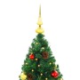 Künstlicher Weihnachtsbaum mit Kugeln und LED-Lichtern 180 cm grün von vidaXL, Weihnachtsbäume - Ref: Foro24-321500, Preis: 5...