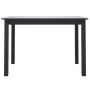 Solid black rubber wood dining table 114x71x75 cm by vidaXL, Kitchen and dining tables - Ref: Foro24-247364, Price: 155,52 €,...