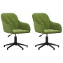 Swivel dining chairs 2 units light green velvet by vidaXL, dining chairs - Ref: Foro24-3103380, Price: 174,07 €, Discount: %