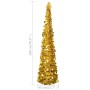 Árbol de Navidad artificial emergente dorado PET 180 cm de vidaXL, Arboles de navidad - Ref: Foro24-320984, Precio: 37,46 €, ...