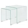 Set of two stackable clear tempered glass coffee tables by vidaXL, Coffee table - Ref: Foro24-244191, Price: 168,15 €, Discou...