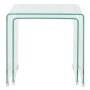 Set of two stackable clear tempered glass coffee tables by vidaXL, Coffee table - Ref: Foro24-244191, Price: 168,15 €, Discou...