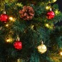 Artificial Christmas tree with balls and green LED lights 210 cm by vidaXL, Christmas trees - Ref: Foro24-321501, Price: 60,8...