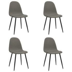 Sillas de comedor 4 unidades cuero sintético gris oscuro de vidaXL, Sillas de comedor - Ref: Foro24-325640, Precio: 193,99 €,...