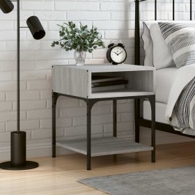 Sonoma gray engineered wood bedside table 40x41x50 cm by vidaXL, Nightstands - Ref: Foro24-825879, Price: 31,73 €, Discount: %