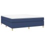 Cama box spring con colchón tela azul 160x200 cm de vidaXL, Camas y somieres - Ref: Foro24-3144536, Precio: 442,06 €, Descuen...