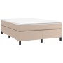 Cama box spring con colchón cuero sintético capuchino 160x200cm de vidaXL, Camas y somieres - Ref: Foro24-3144619, Precio: 43...