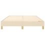 Estructura de cama de tela color crema 140x190 cm de vidaXL, Camas y somieres - Ref: Foro24-3120611, Precio: 104,93 €, Descue...