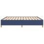 Estructura de cama de tela azul 160x200 cm de vidaXL, Camas y somieres - Ref: Foro24-3120975, Precio: 135,99 €, Descuento: %