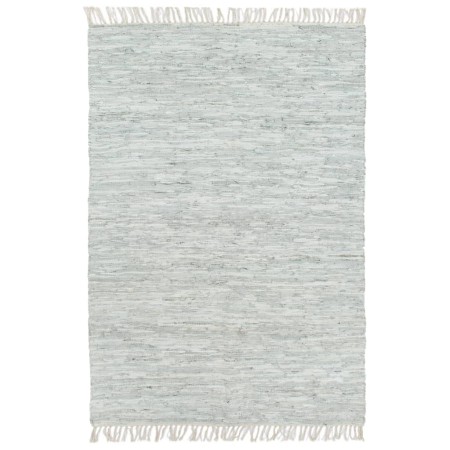 Alfombra chindi tejida a mano cuero 190x280 cm gris claro de vidaXL, Alfombras - Ref: Foro24-133964, Precio: 55,91 €, Descuen...