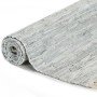 Alfombra chindi tejida a mano cuero 190x280 cm gris claro de vidaXL, Alfombras - Ref: Foro24-133964, Precio: 55,91 €, Descuen...