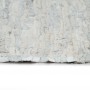 Handwoven leather chindi rug 190x280 cm light gray by vidaXL, Rugs - Ref: Foro24-133964, Price: 55,99 €, Discount: %